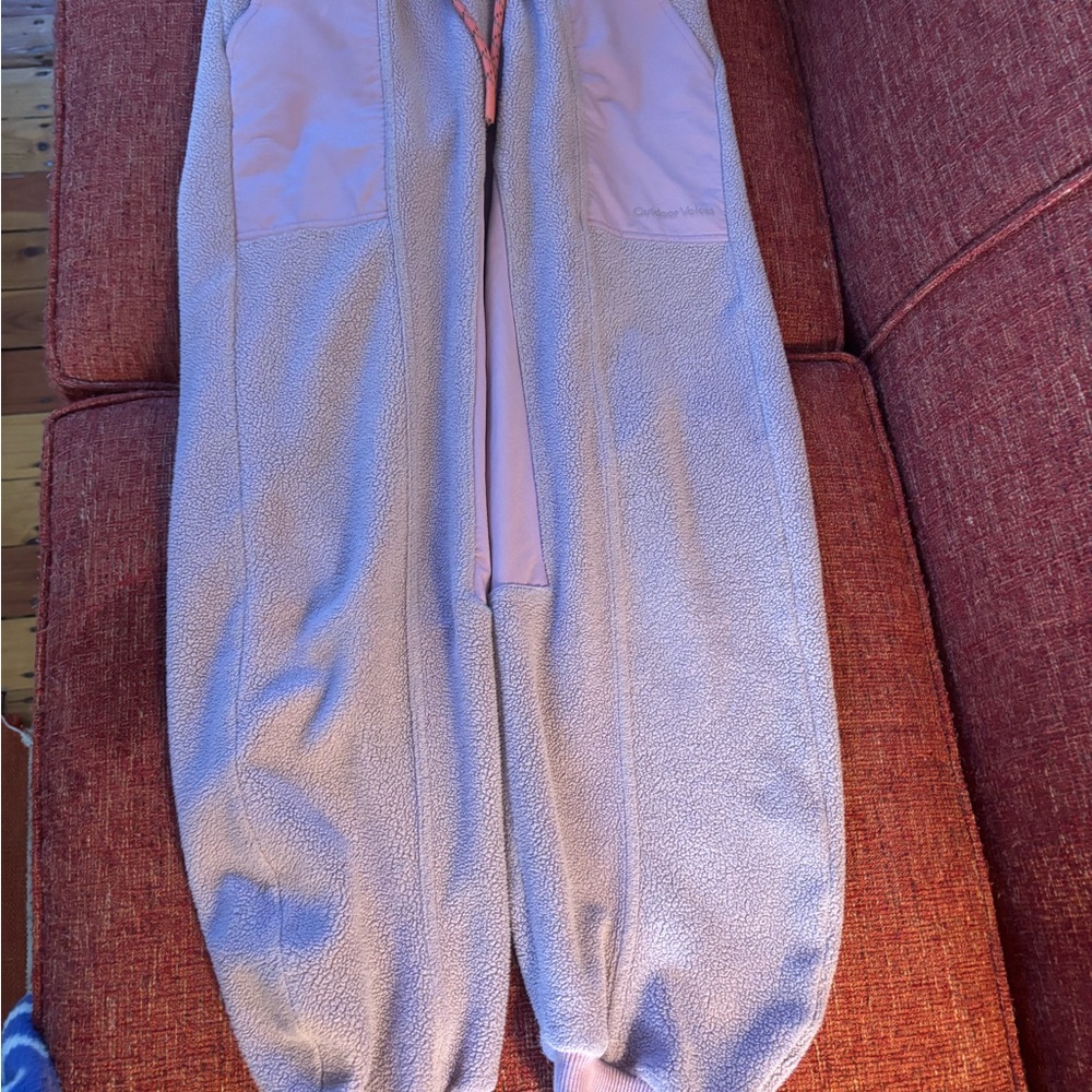 Outdoor Voices Lavender Fleece Track Pants